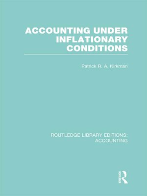 cover image of Accounting Under Inflationary Conditions (RLE Accounting)